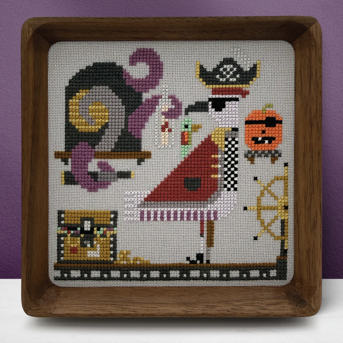 Trick or Tweet Percy Cross Stitch Pattern-Stitched Modern