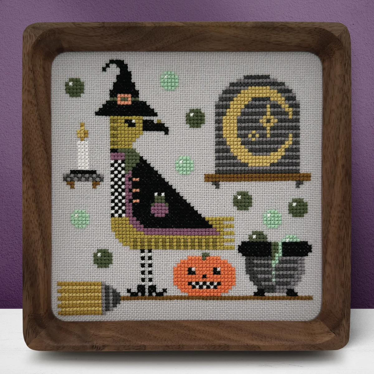 Trick or Tweet Willa Cross Stitch Pattern-Stitched Modern