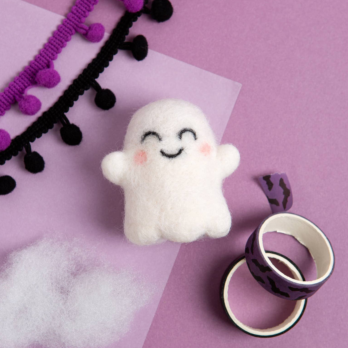 Happy Ghost Mini Needle Felting Kit