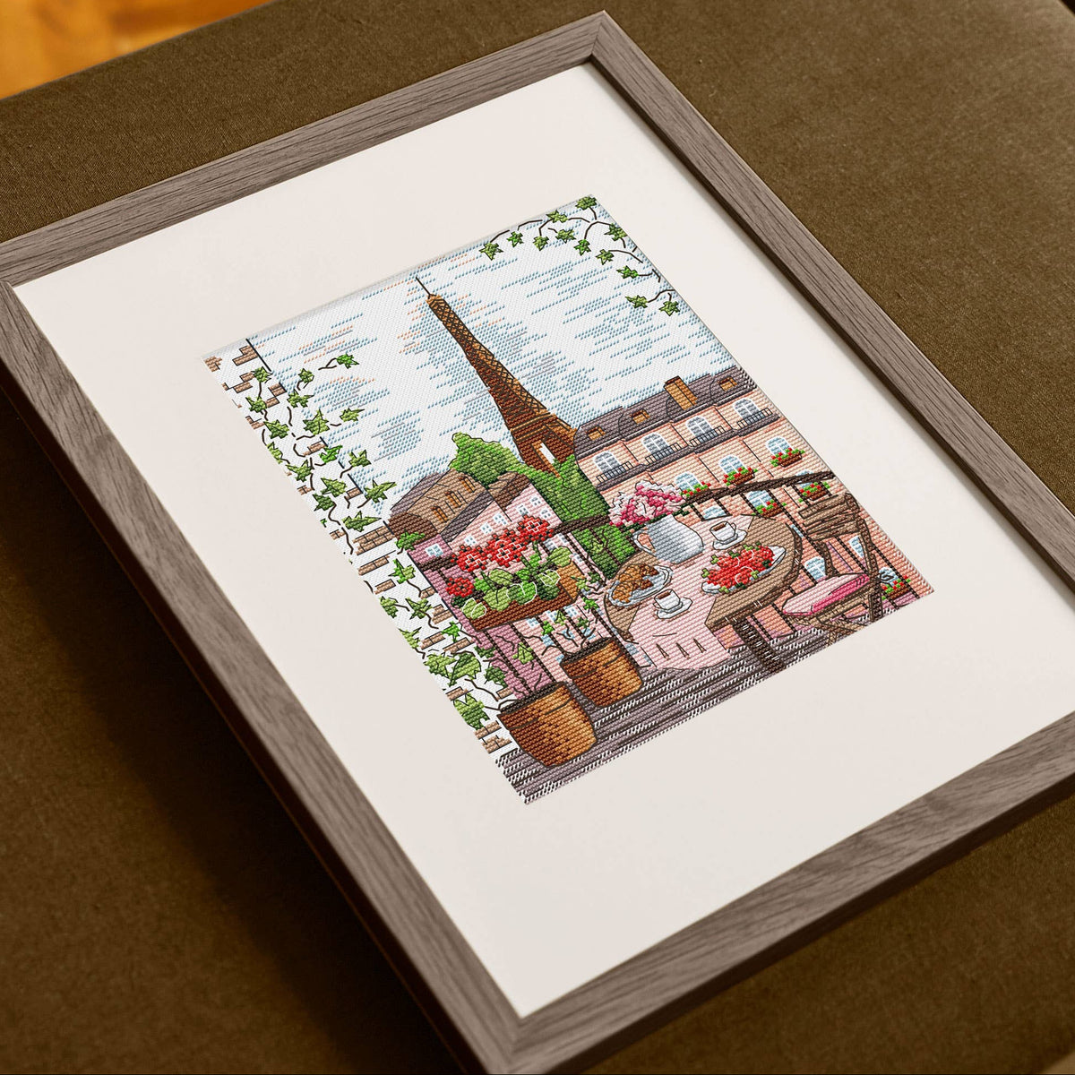 Eiffel Tower Cross Stitch Kit-Stitched Modern