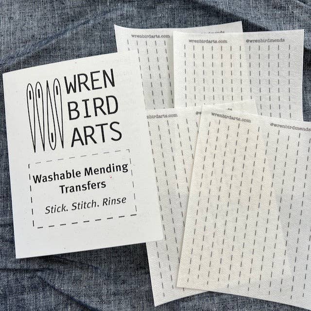 Stick & Stitch Mending Patch - Sashiko Style (Set of 4)