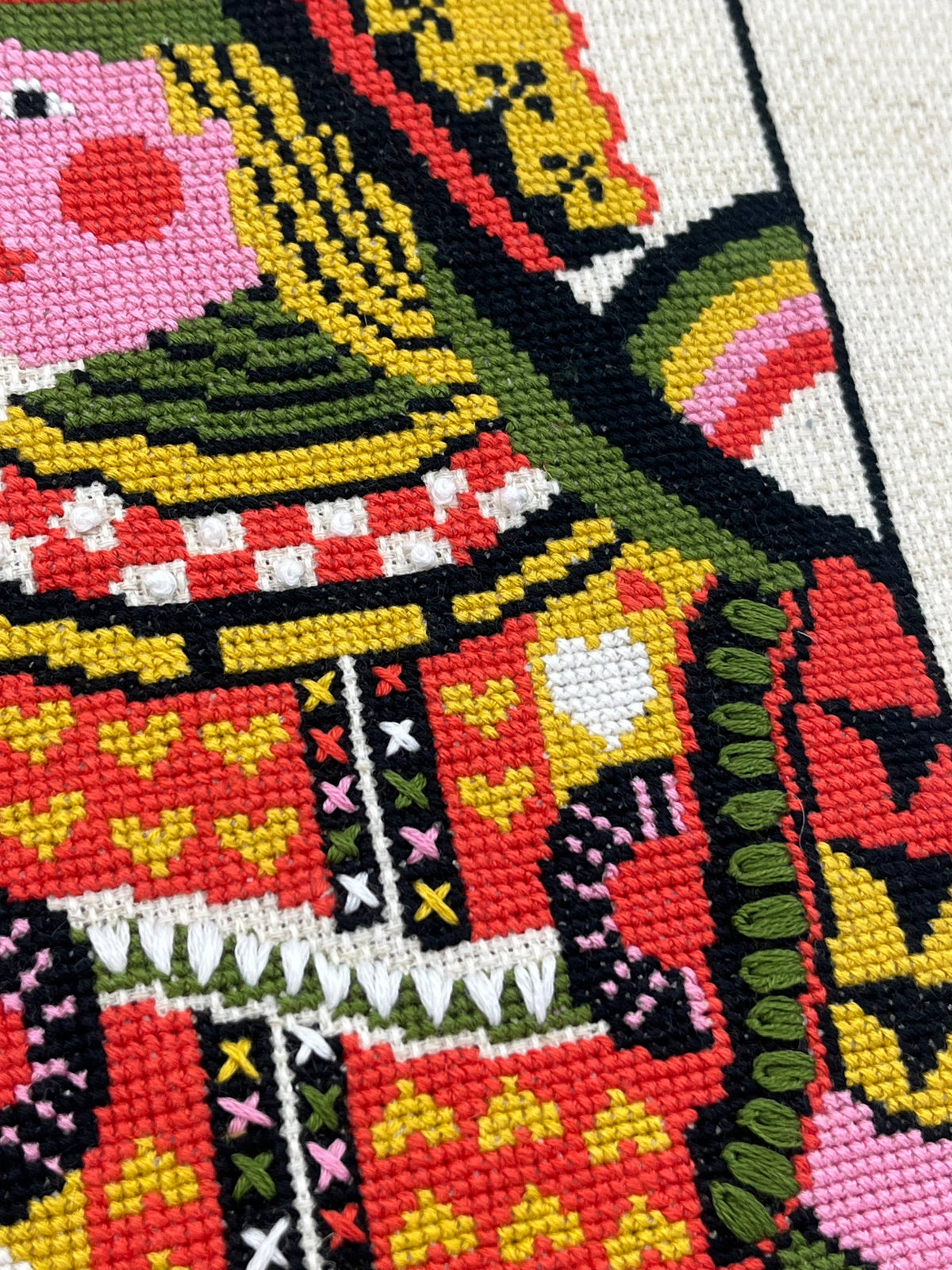 Lisa Congdon Queen of Hearts Cross Stitch Kit