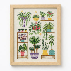 Homey Houseplants V2 Cross Stitch Kit