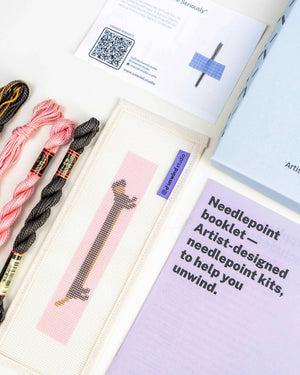 The Wi(e)nner Needlepoint Key Fob Kit