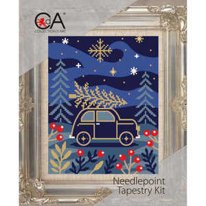 Christmas Tree Car Needlepoint Kit