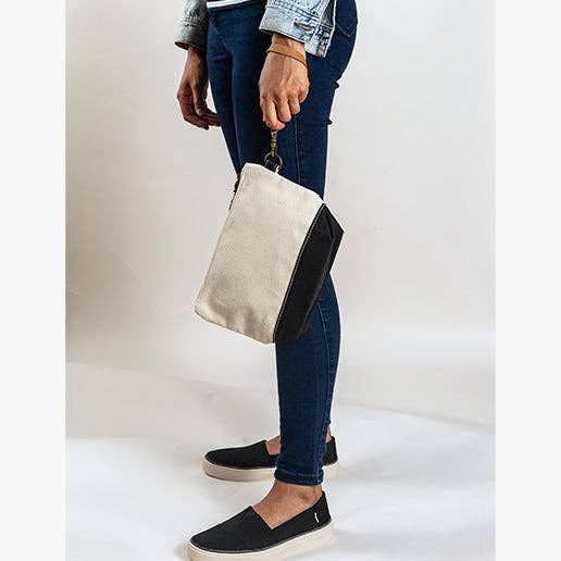 All-In Canvas Zip Top Pouch
