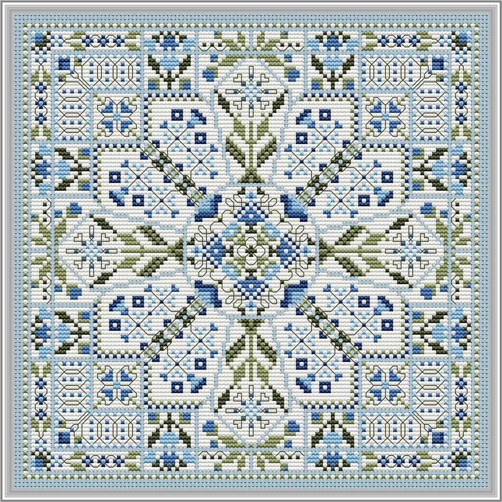 The Winter Window Cross Stitch Pattern-Stitched Modern