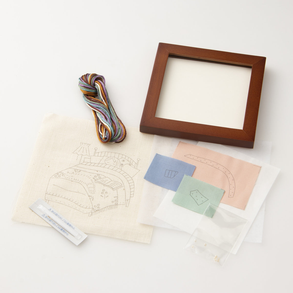 Hand Embroidery Kit - Everyday Life With Cats: Bedroom