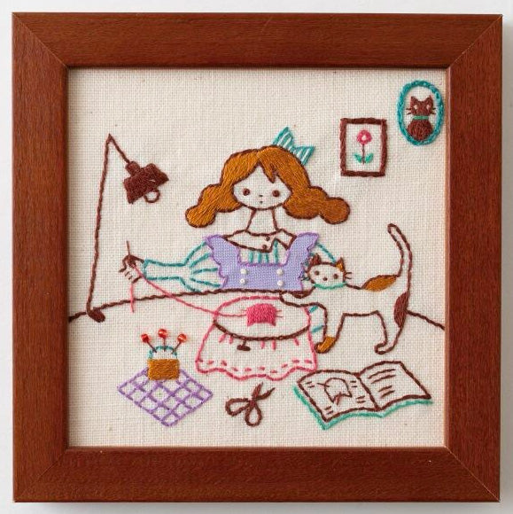 Hand Embroidery Kit - Everyday Life With Cats: Sewing