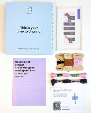 The Wi(e)nner Needlepoint Bookmark Kit