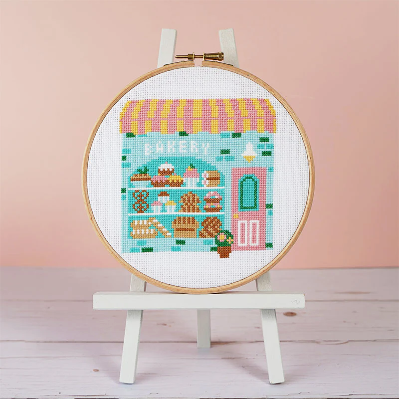 Piece of Cake Bakery Cross Stitch Pattern