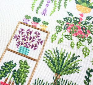 Homey Houseplants V2 Cross Stitch Kit