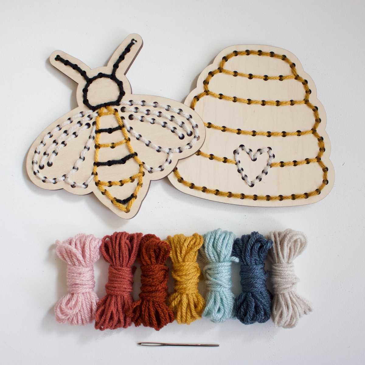 Bee & Beehive Kids Embroidery Kit