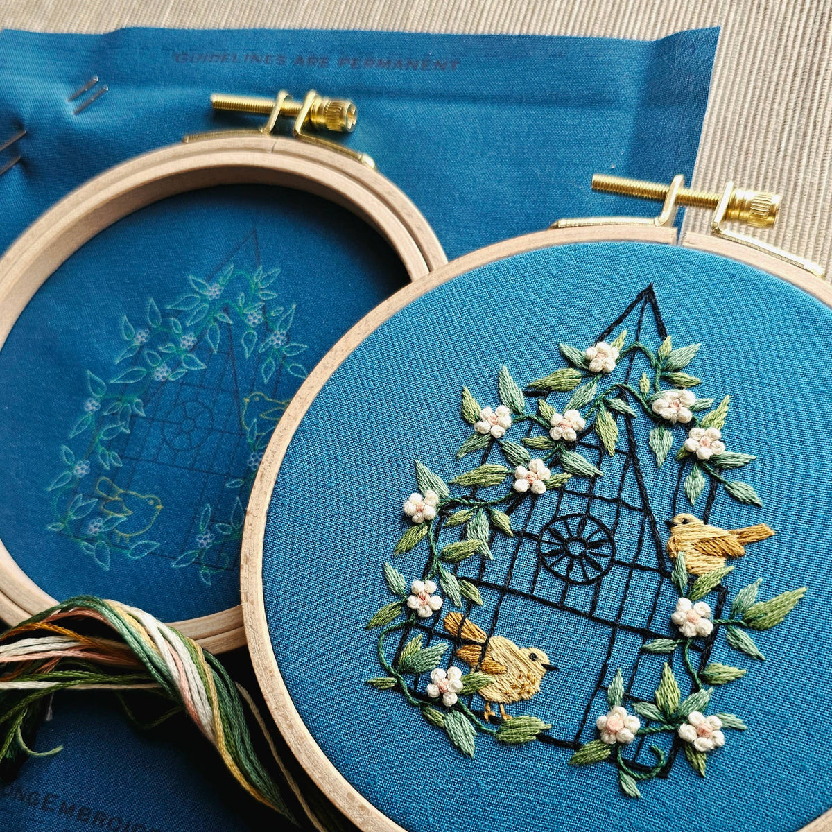 Fly Free Bird Hand Embroidery Kit