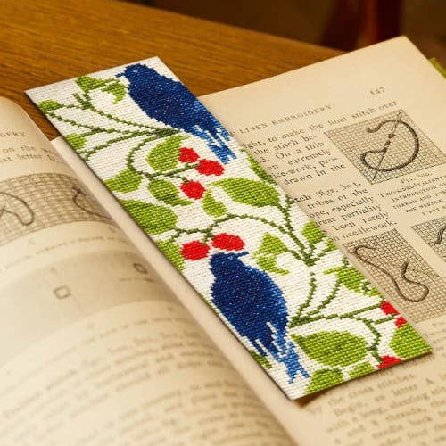 C.F.A. Voysey Bird and Berry Cross Stitch Bookmark Kit