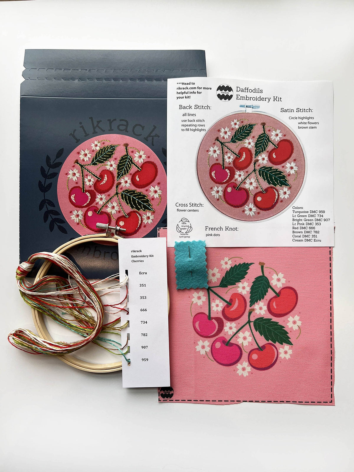 Cherries Hand Embroidery Kit