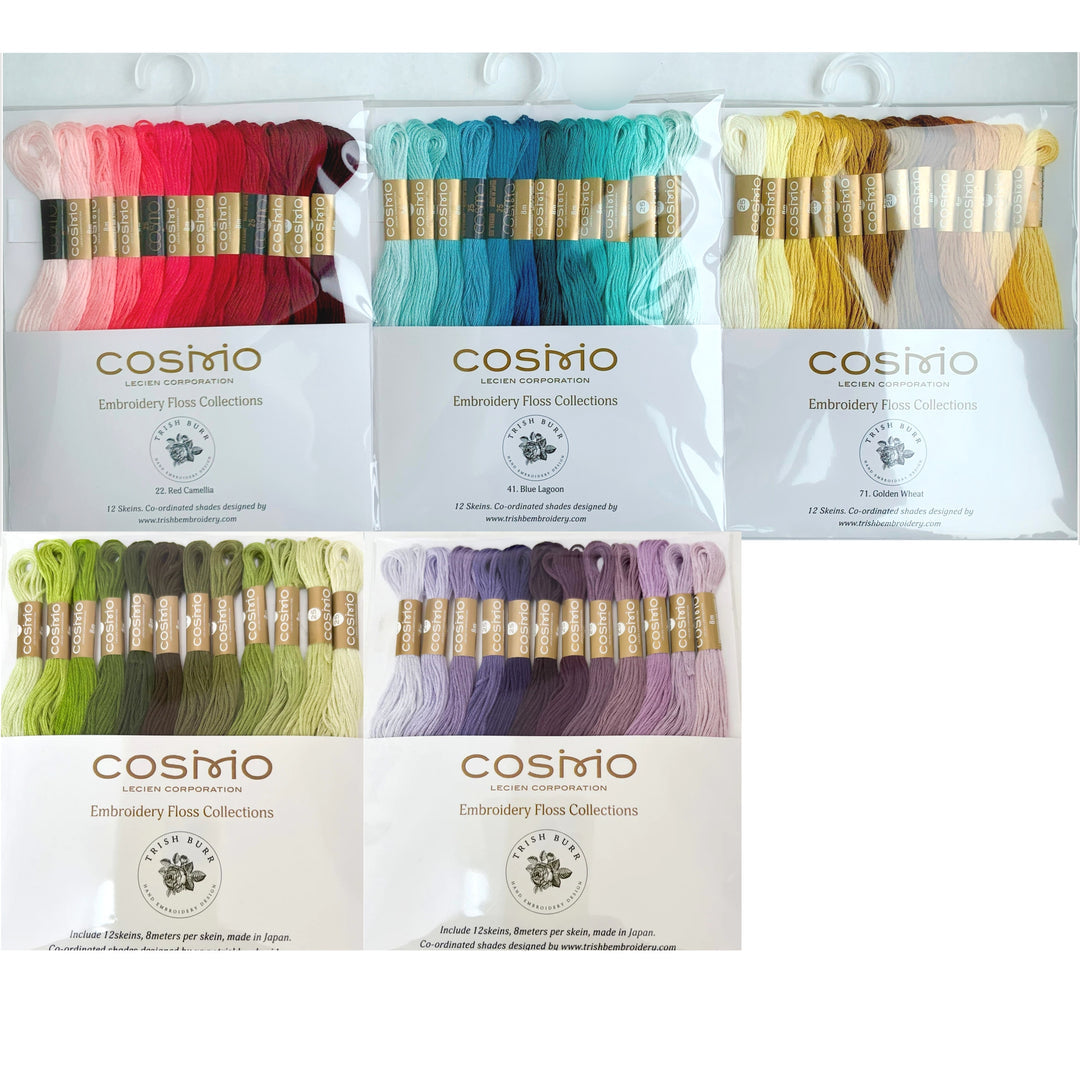 Cosmo Embroidery Floss Thread Pack - Set of 5
