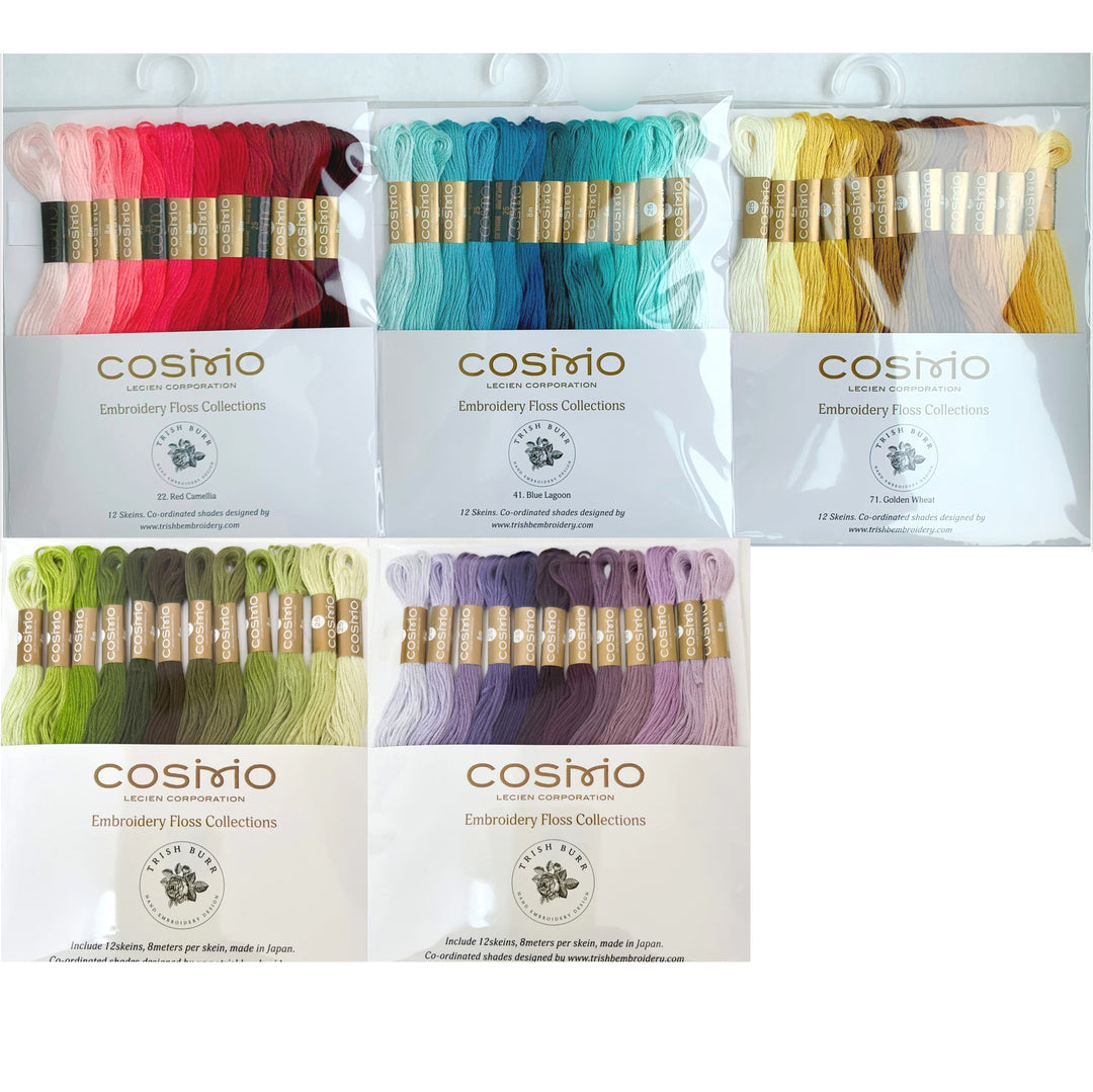 Cosmo Embroidery Floss Thread Pack - Set of 5 - Stitched Modern