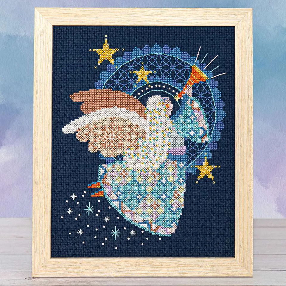 Patchwork Angel Cross Stitch Pattern