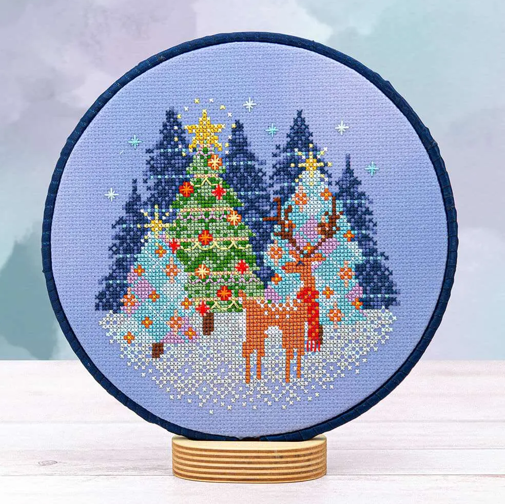Reindeer Cheer Cross Stitch Pattern