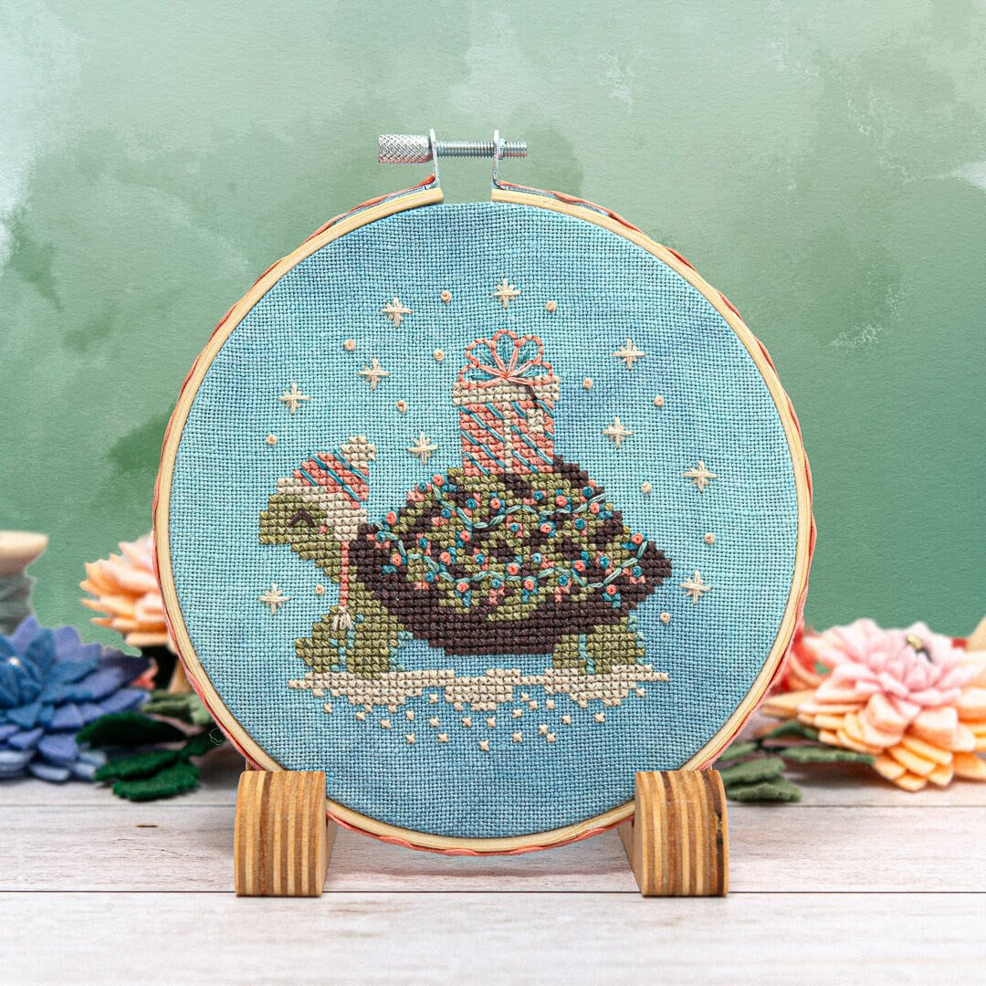 Turtle Tidings Cross Stitch Pattern