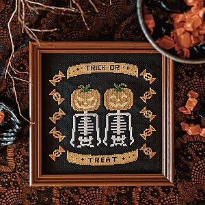 Creepy Cross-Stitch: 25 Spooky Projects To Haunt Your Halls-Stitched Modern