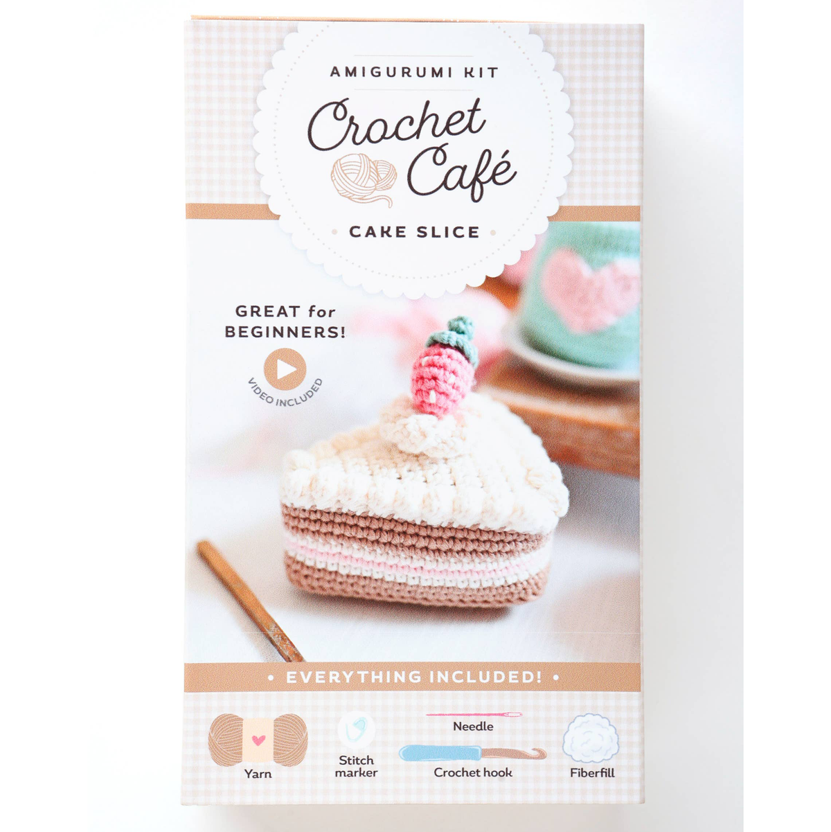 Crochet Café Amigurumi Kit - Cake Slice