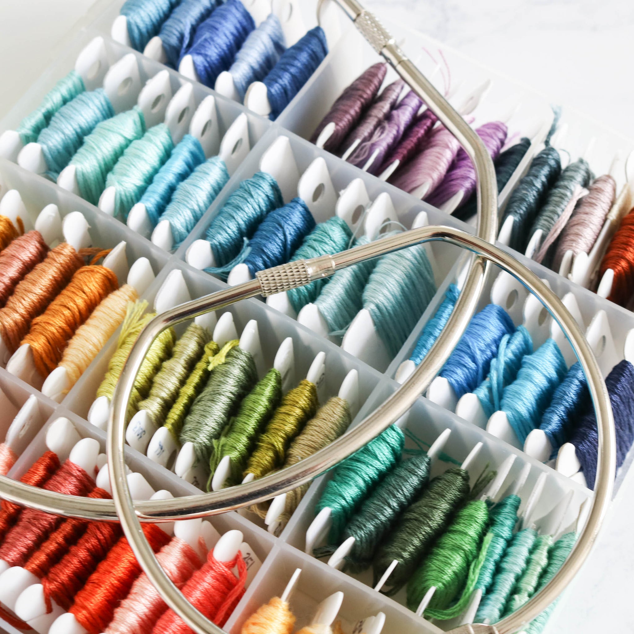 Floss Rings Large Screw Lock Ring for Floss Storage - Stitched Modern