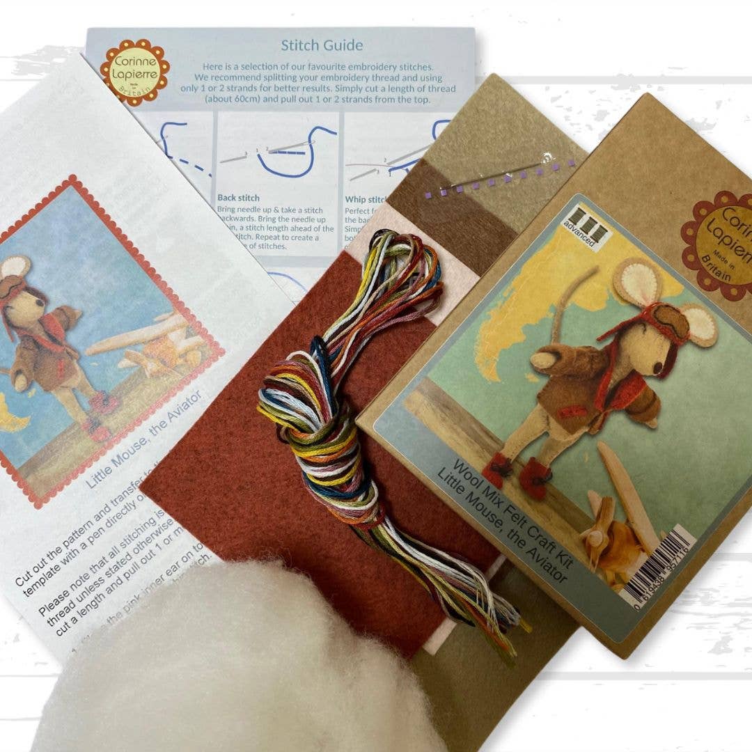 Felt Craft Mini Kit - Little Mouse the Aviator