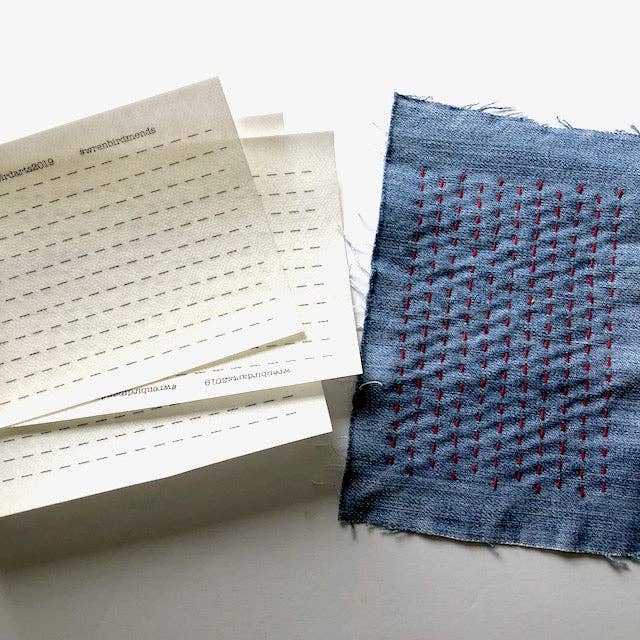 Stick & Stitch Mending Patch - Sashiko Style (Set of 4)-Stitched Modern