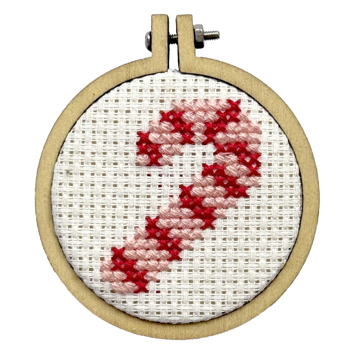 Matchbox Mini Cross Stitch Kit - Candy Cane