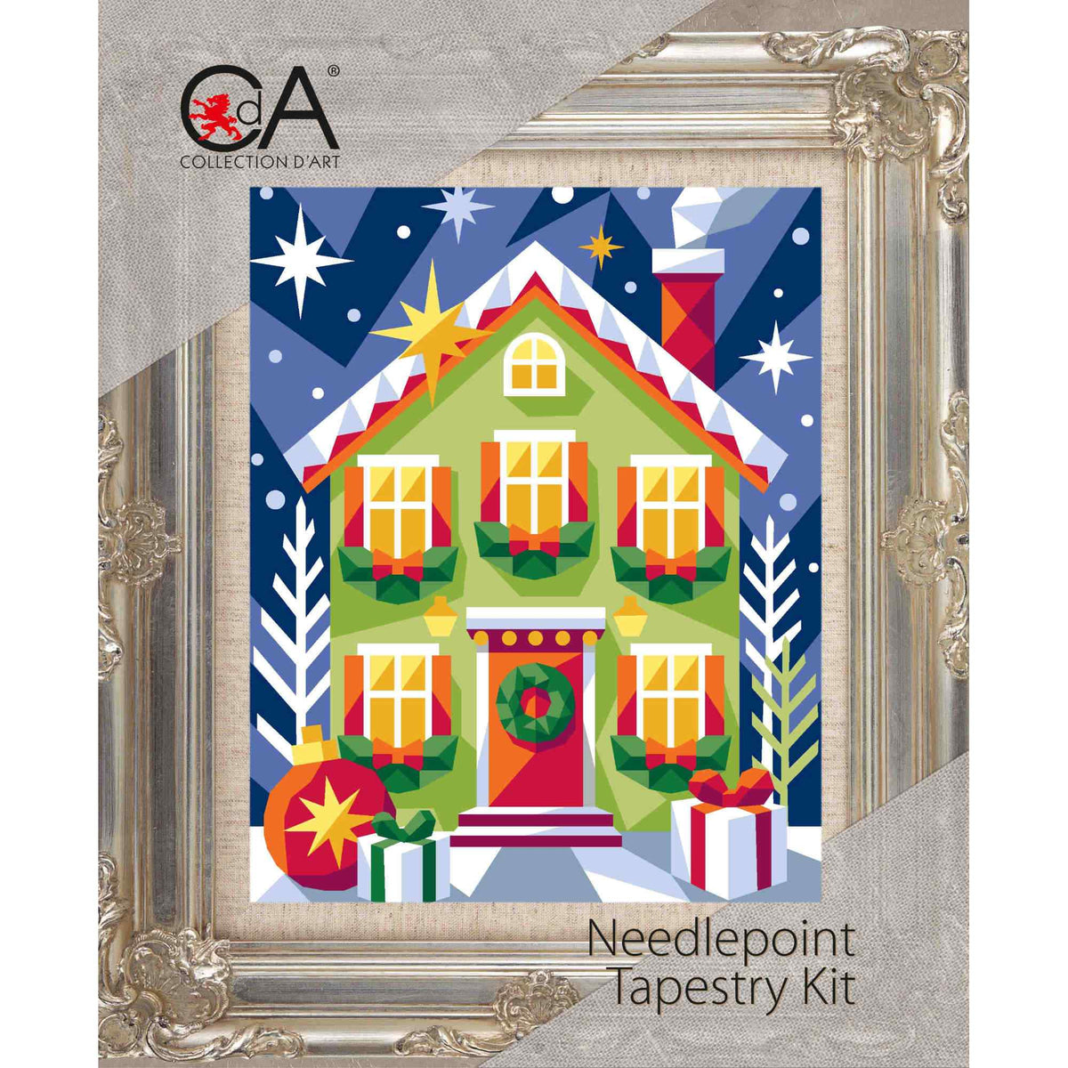 Christmas House Needlepoint Kit