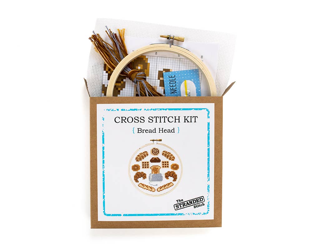 Bread Head Cross Stitch Kit-Stitched Modern
