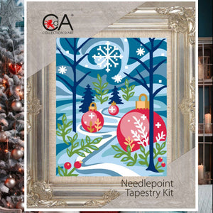 Forest Baubles Needlepoint Kit