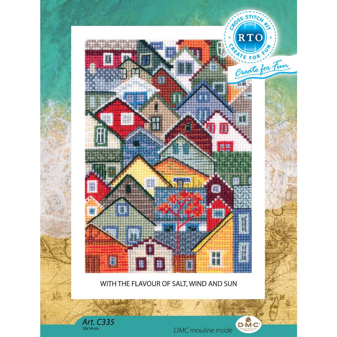 Sea Town Cross Stitch Kit
