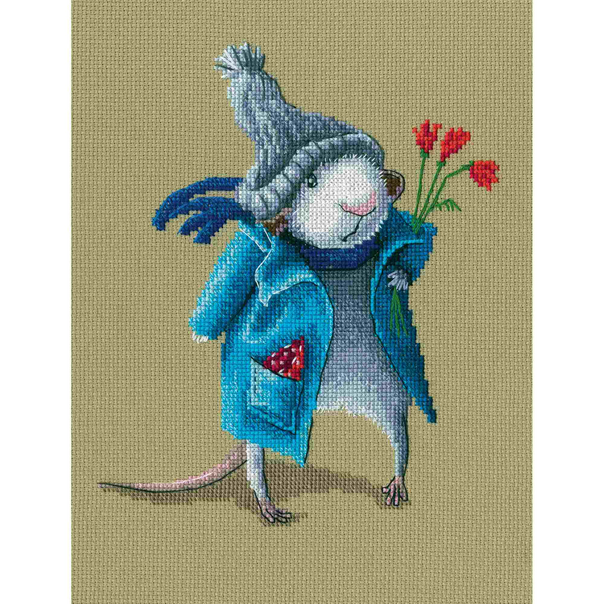 Bunch Under the Arm Cross Stitch Kit