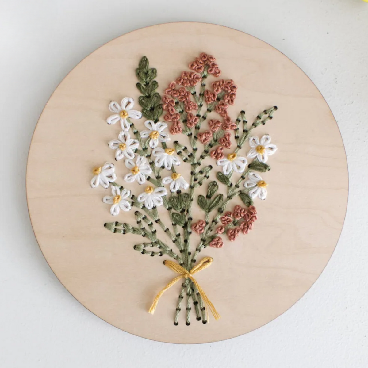 Daisy Bouquet Hand Embroidery Kit