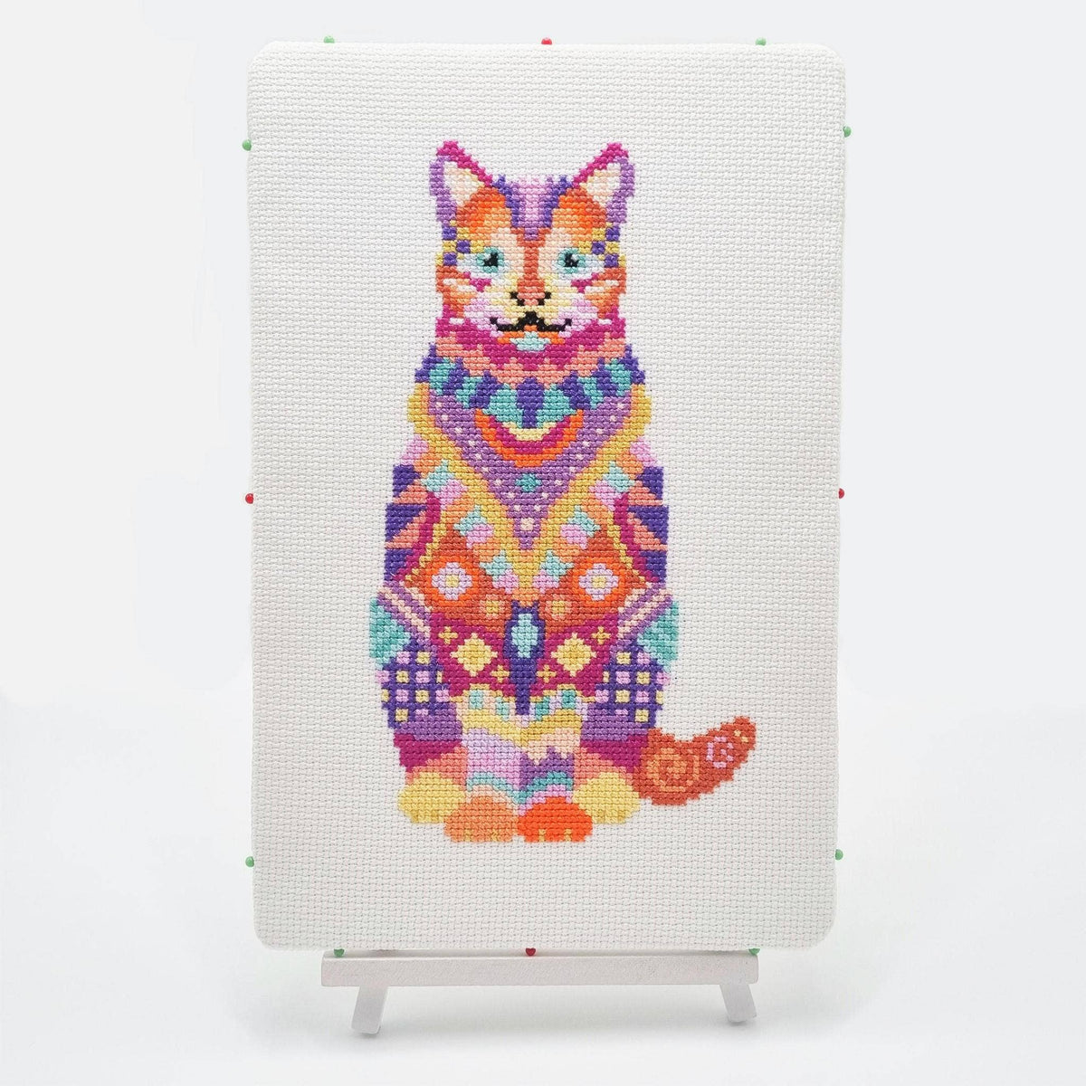 Mandala Cat Cross Stitch Kit