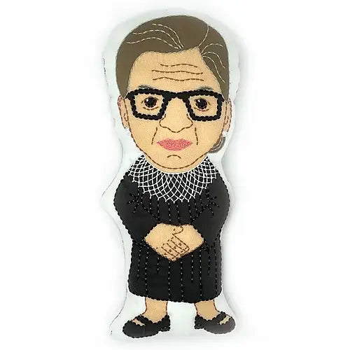 Ruth Bader Ginsberg Stuffie Hand Embroidery Kit-Stitched Modern