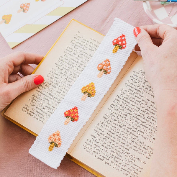 Cross Stitch Bookmark Kit - Toadstool