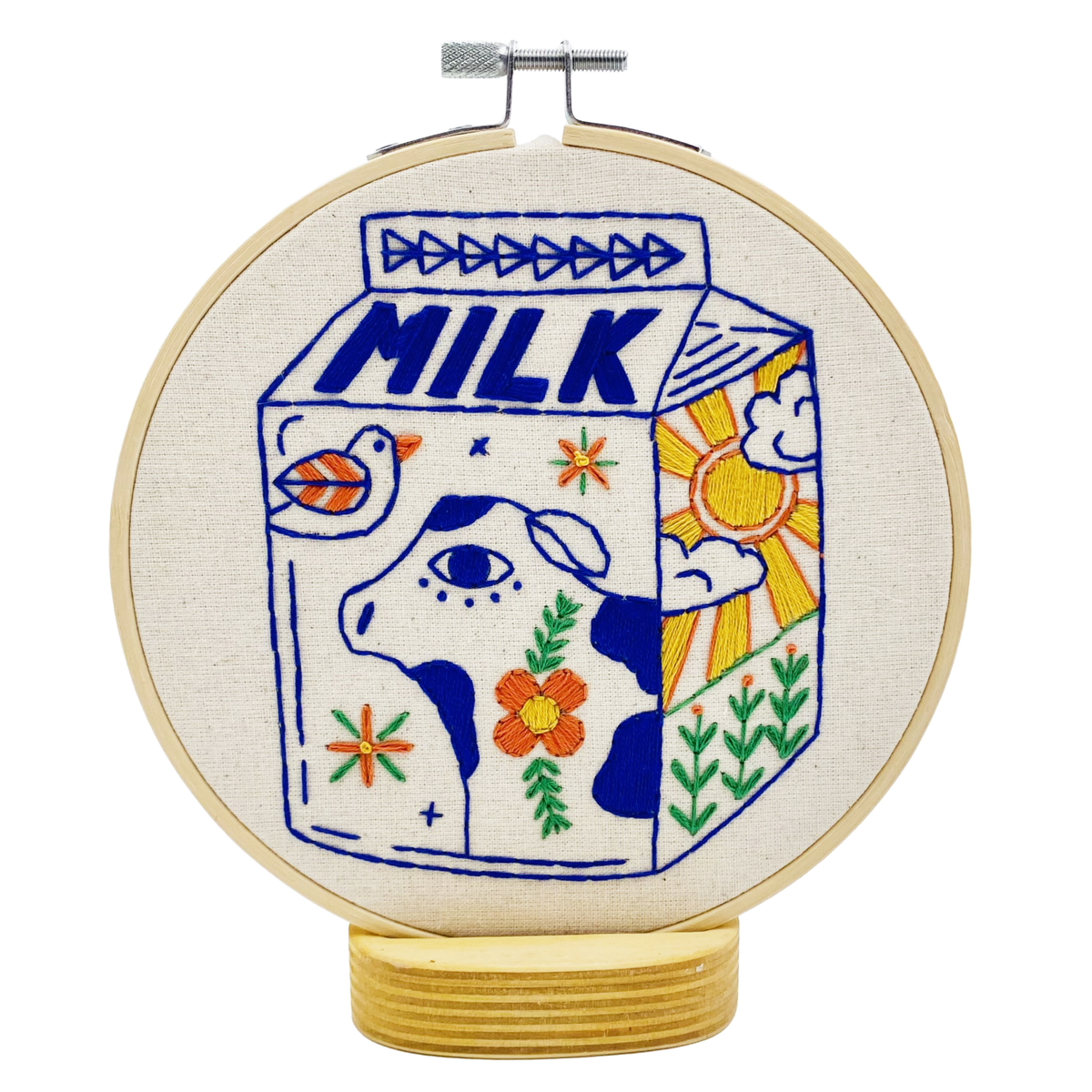 Milk Hand Embroidery Kit