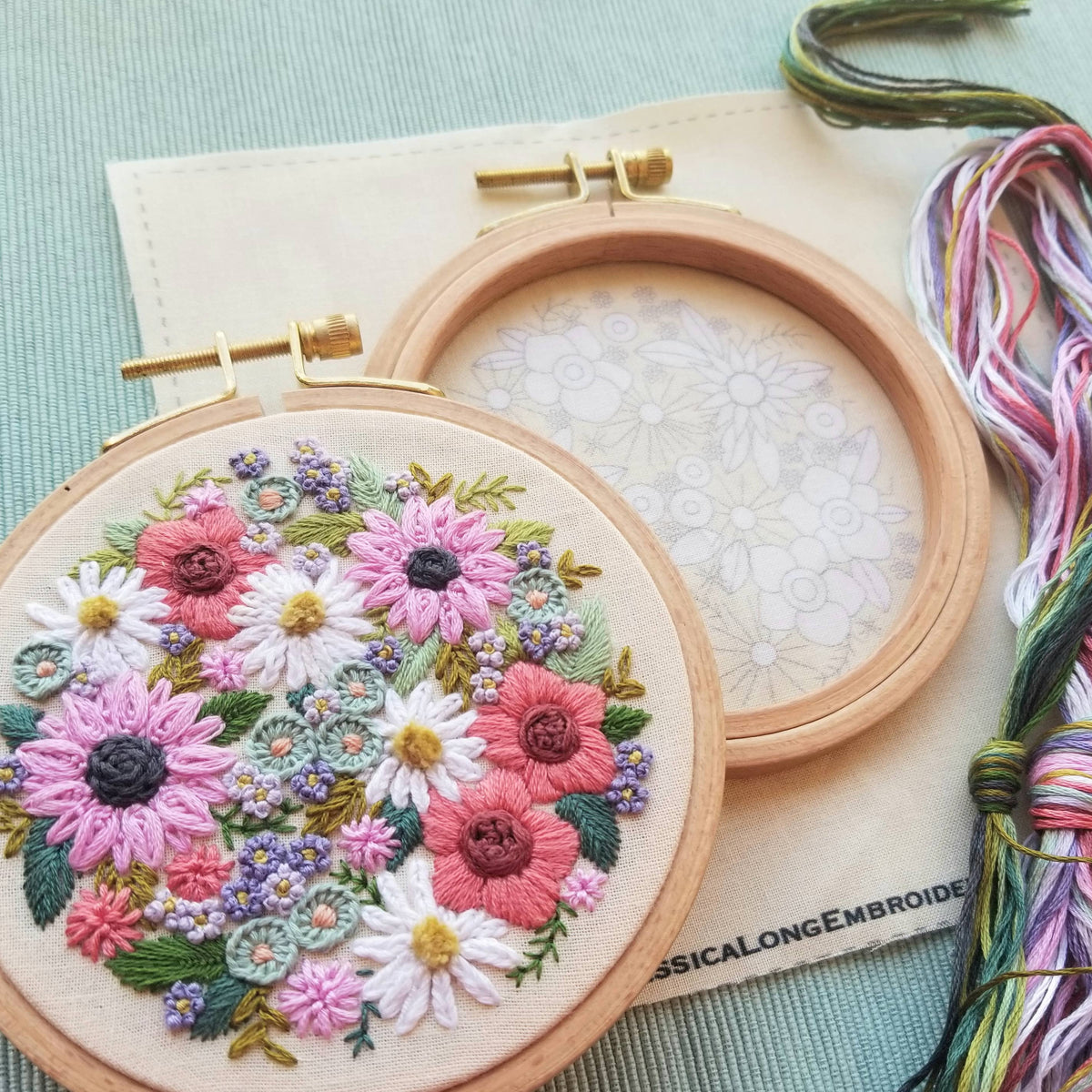 Wildflower Sampler Hand Embroidery Craft Kit