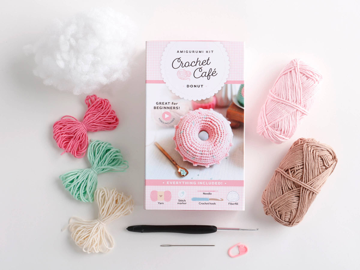 Crochet Café Amigurumi Kit - Donut