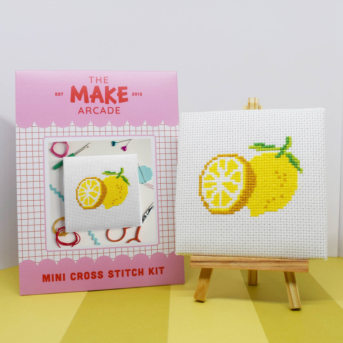 Lemons Mini Cross Stitch Kit-Stitched Modern