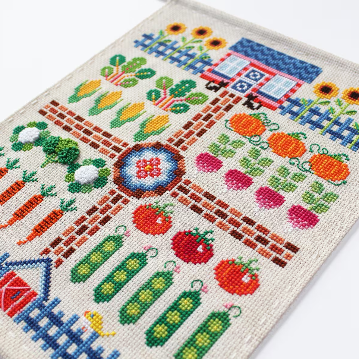 Kitchen Garden Sampler Cross Stitch Wall Hanging Kit