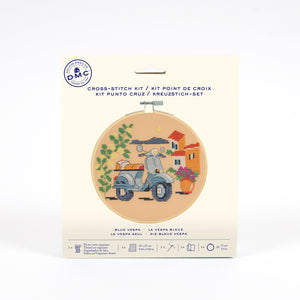 DMC Cross Stitch Kit - Blue Vespa