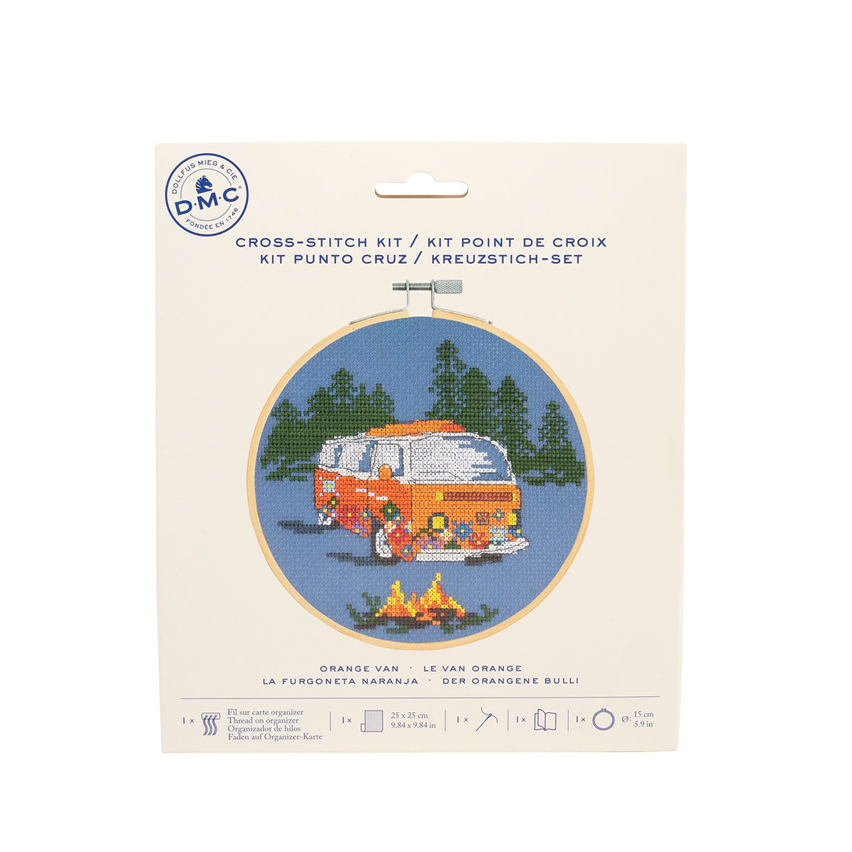 DMC Cross Stitch Kit - Orange Van