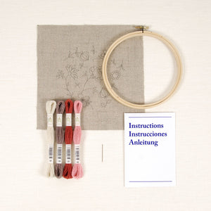 Eco Vita Indian Flowers Embroidery Kit