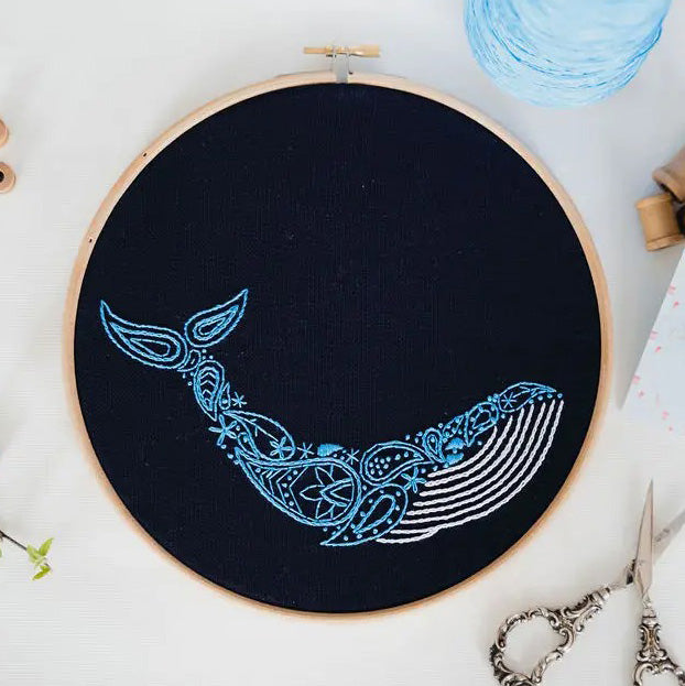 Whale Hand Embroidery Kit