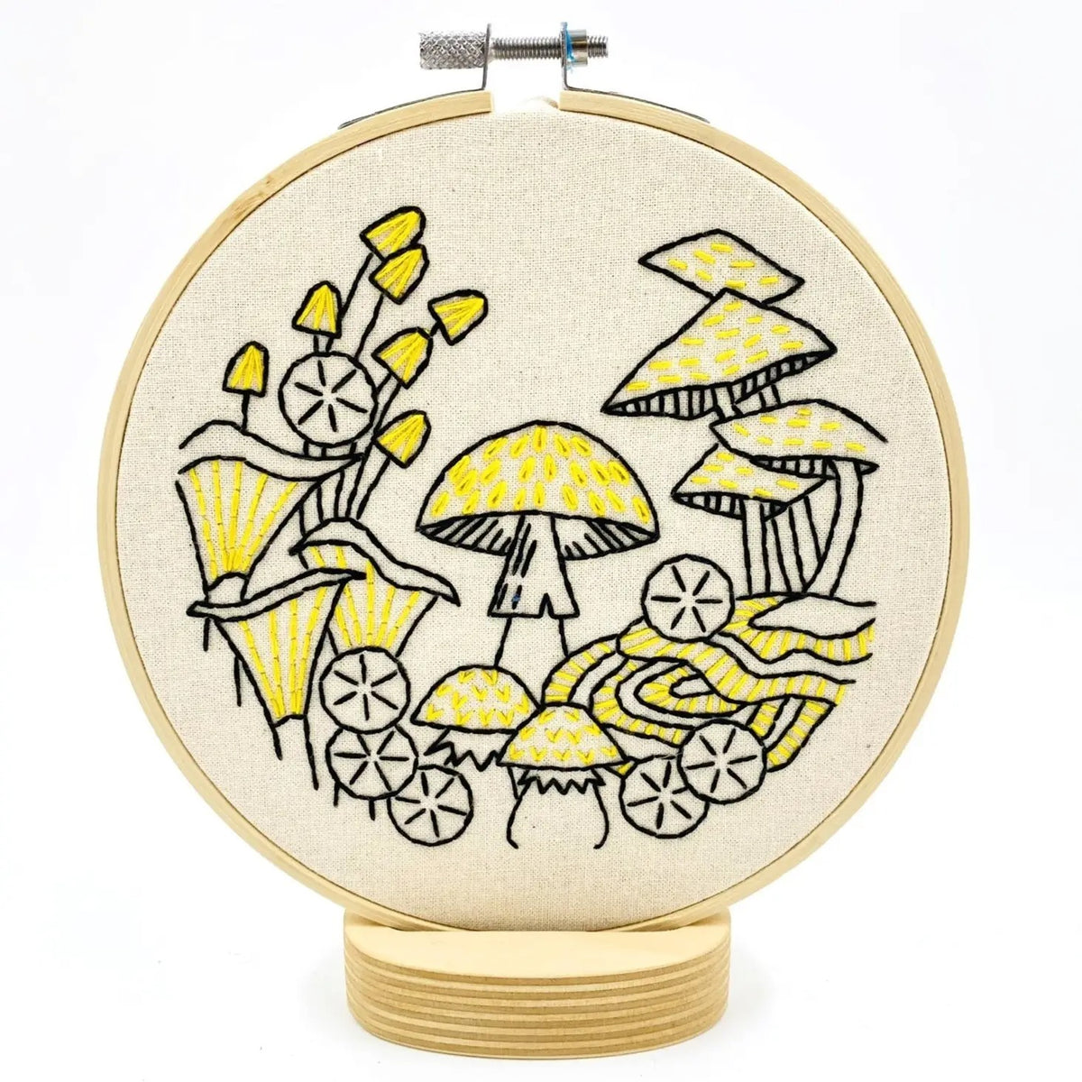 Mushrooms Hand Embroidery Kit